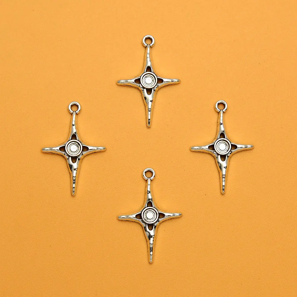 

30 шт./партия, посеребренные Аксессуары для украшений, 29 х20 мм