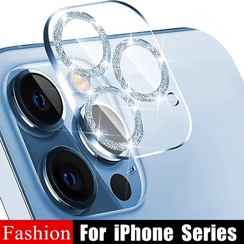 

Glitter Diamond Camera Lens Protector for IPhone 11 14 Pro Max Back Lens Protective Glass for IPhone 13 12 Pro Max 12Mini 13Mini