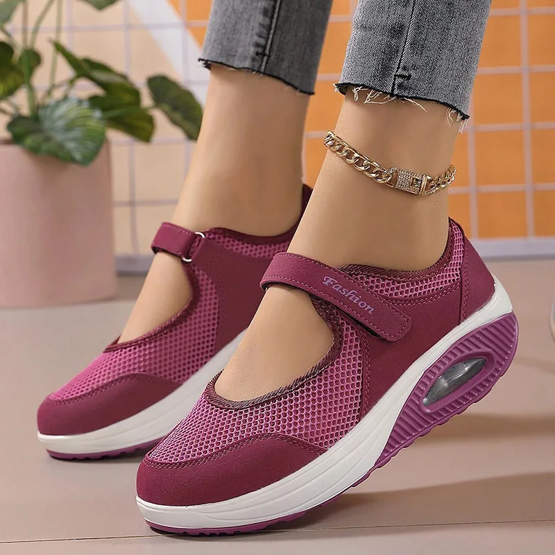 2023 Women's Shoes Casual AIr Mesh Breathable Athletic Air Cushion Shoes Maternity Shoes Spring  Autumn Women Shoes Soft Soles
