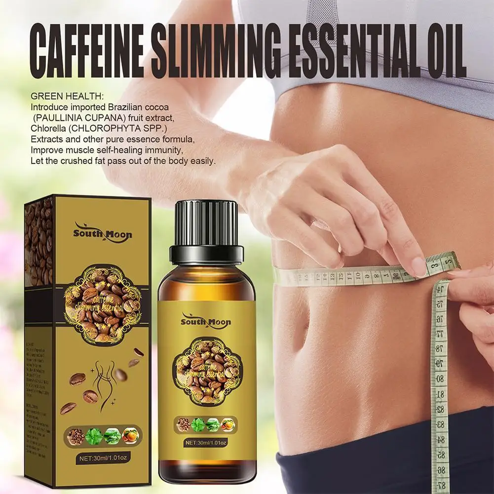 

Caffeine Essential Oil Slimming Body Thin Leg Waist Fat Burning Coffee Cellulite Slimming 10ml 30ml Weight Oil Loss D3y7