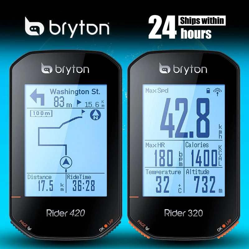 Bryton Rider420 420 420E Rider320 320 320E GPS Bike Computer Bicycle Japanese Italian German Portuguese Spanish Cycling Odometer