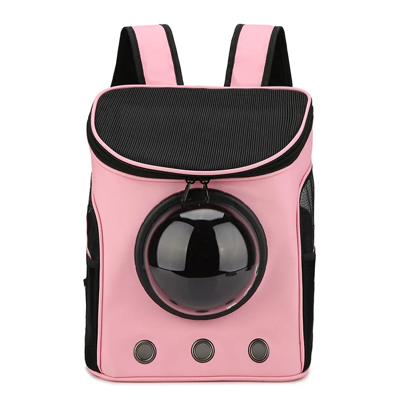 Large Capacity Pet Carrier Premium Canvas Space Capsule Kitten Cat Dog Carrier Backpack Outdoor Puppy Pet Travel Bag Breathable