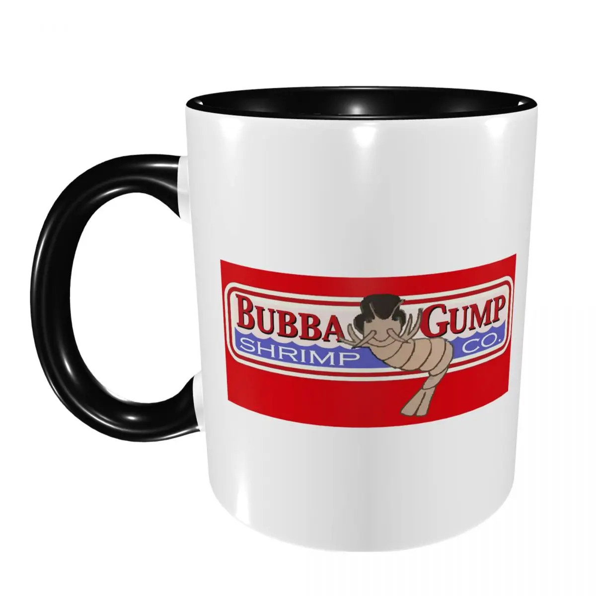 Фото Кружка Bubba Gump Shrimp Forrest Movie Geek, забавная керамическая кружка для кофе, чая, молока, посуда для напитков, подарок для женщин и мужчин №1