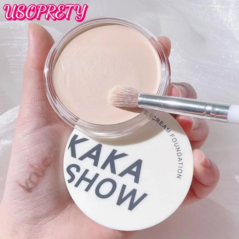 

Kakashow Vegan Foundation Makeup Full Coverage Base Matte Face Concealer Foundation Cream Brighten Moisturizer Oil Control TSLM1