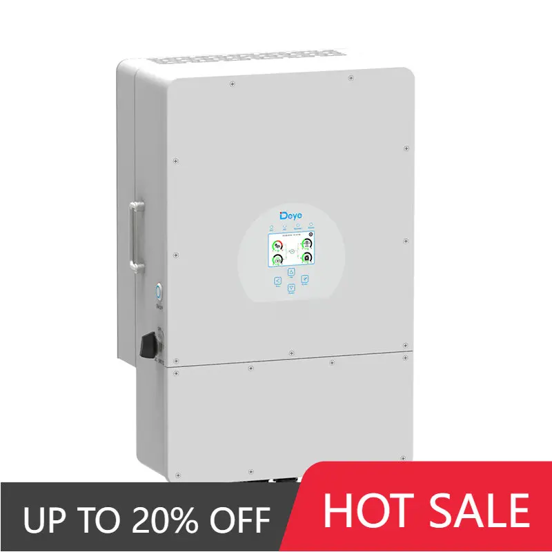 

Deye трехфазный инвертор 8 кВт 10 кВт 12 кВт Гибридный солнечный инвертор 48 В 220 В