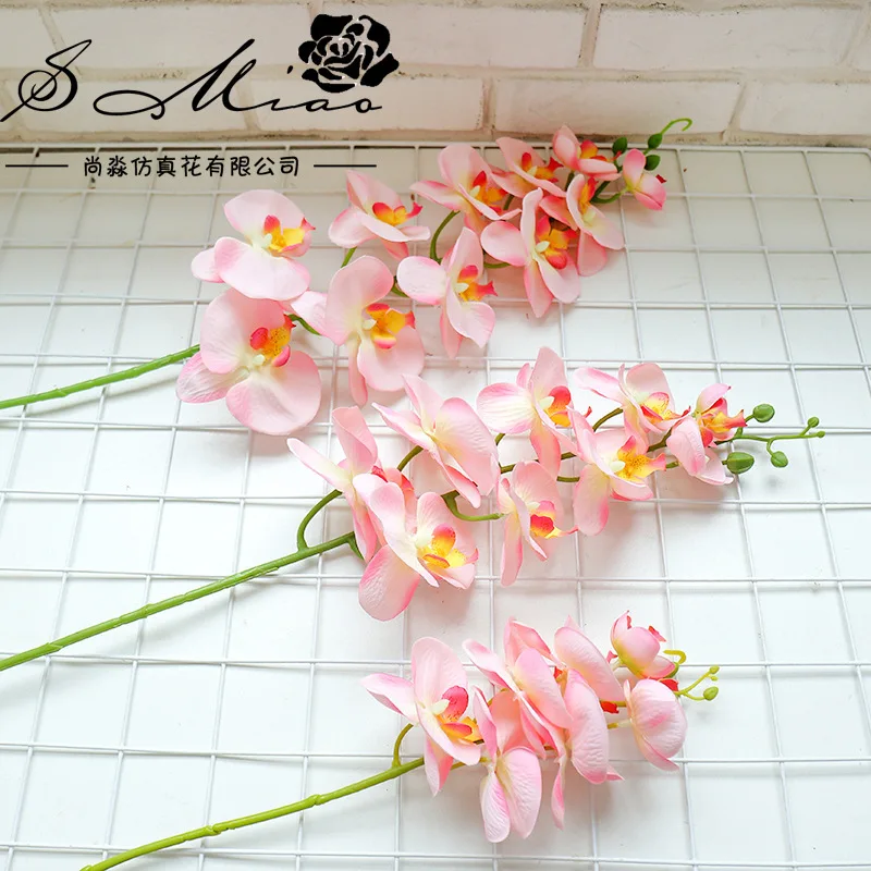 

Artificial Butterfly Orchid 25 Colors Large Size Fake Phalaenopsis Silicon Pu Real Touch Wedding Home Decor 6PC/LOT