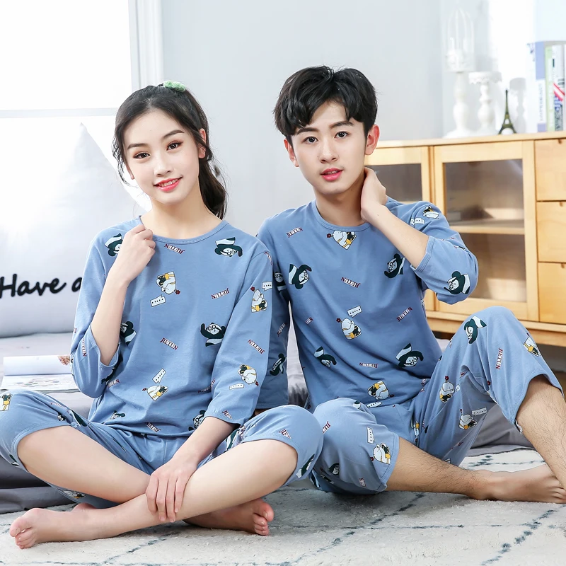 

Boys Girls Sleepwear Summer Cotton Pajamas Sets Children Homewear for Boy Pyjamas Kids Nightwear 2-16Y Teenage Pijamas Clothes