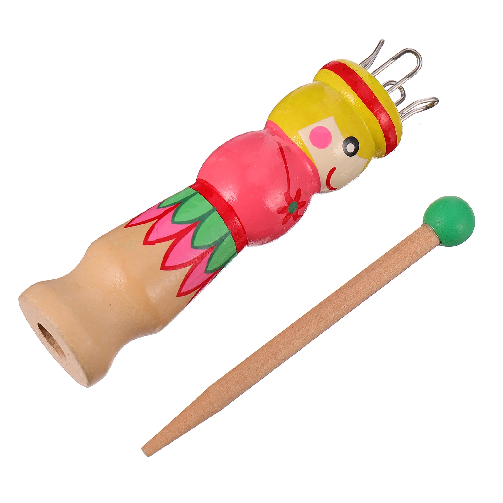 

Jumbo Yarn Knitter DIY Weaving Toy Wire Tool Yarn 11X2.5cm Wood