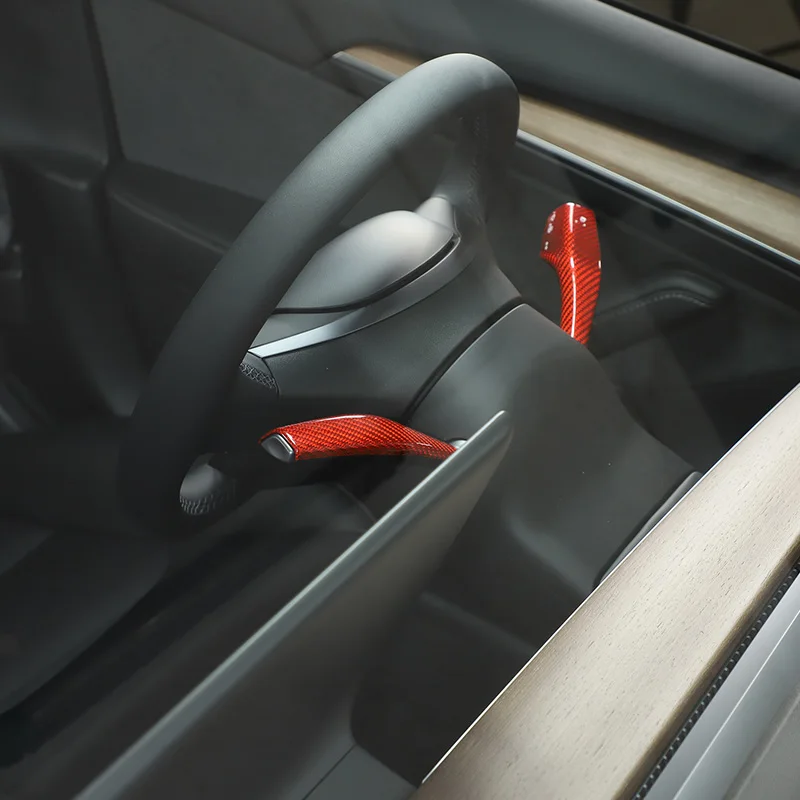 Для Tesla model 3 Y 2016-2022 из настоящего углеродного волокна автомобильный указатель