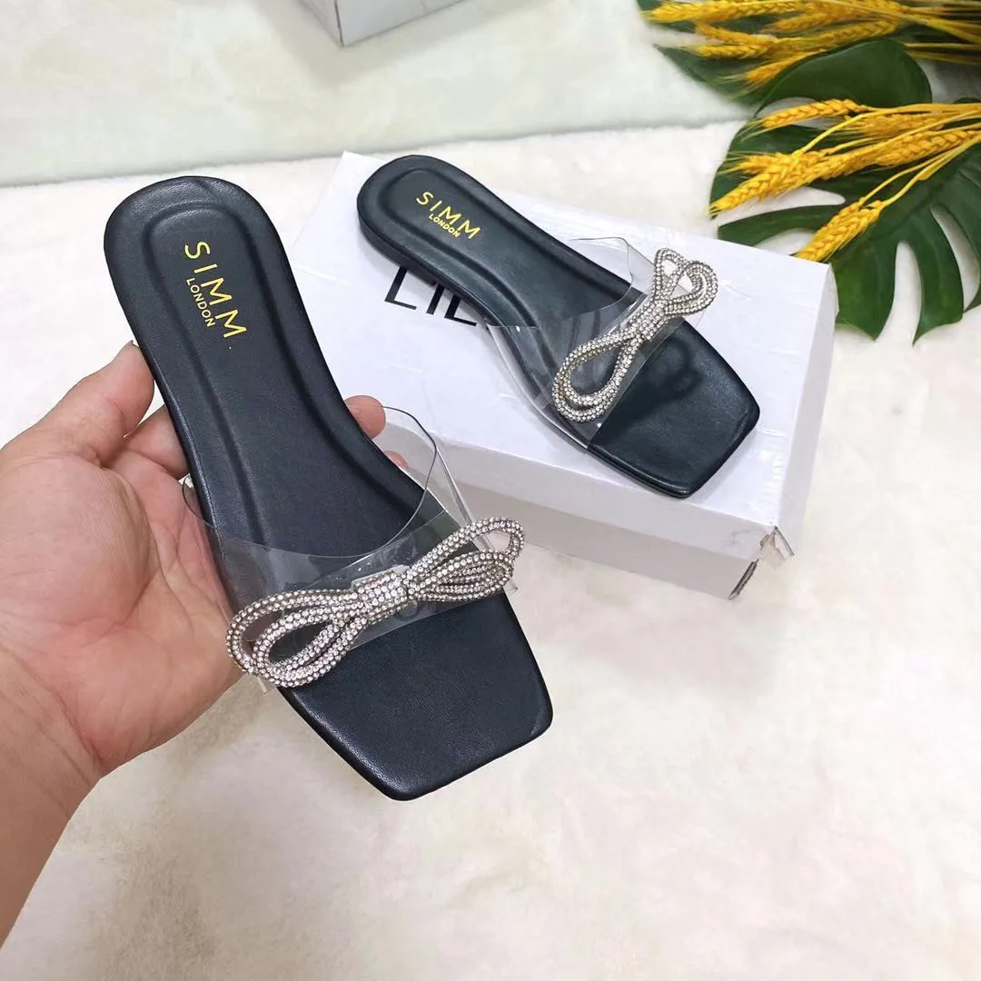 Женские шлепанцы 2022 яркая женская обувь летние новые блестящие сексуальные