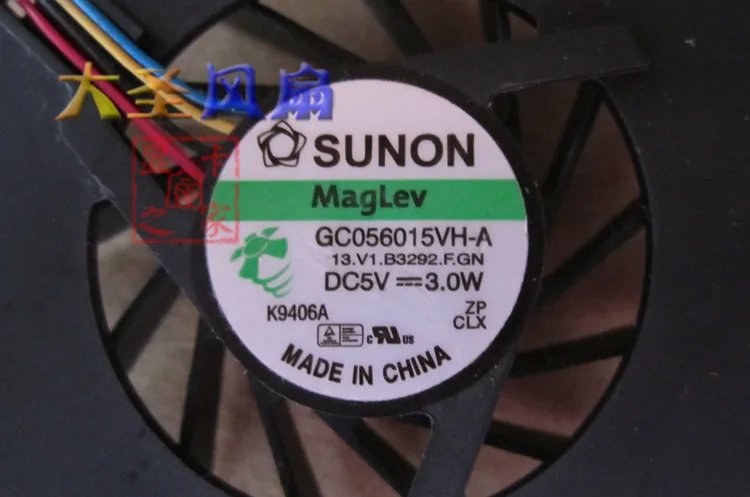 Бесплатная доставка оригинальный T68 GC056015VH-A 13. V1.b3292.f. GN 5V вентилятор для ноутбука