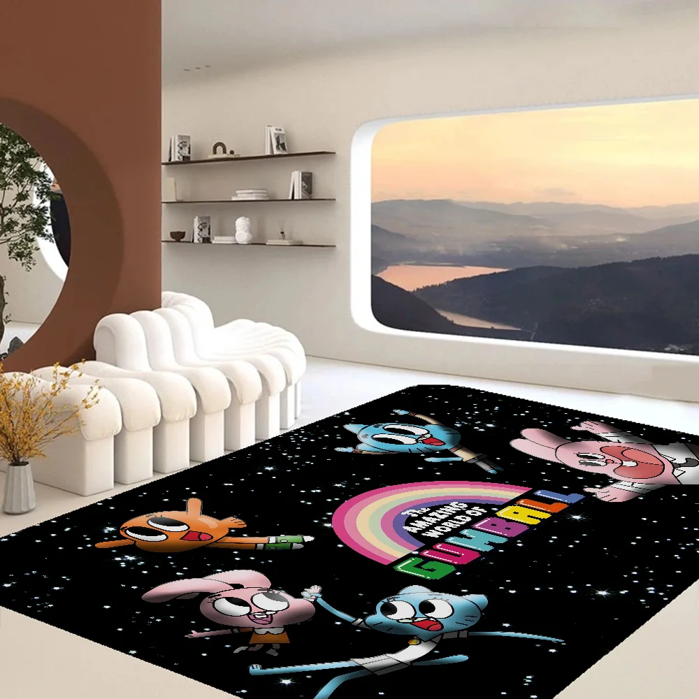 The-Amazing World G-Gumball Kitchen Mat Kids Room Bedroom Decoration Balcony Anti-Slip Doormat Living Alfombra