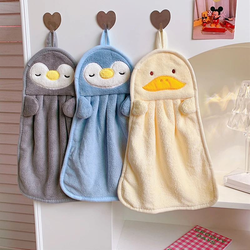 

Baby Nursery Hand Towel baby bath towels Toddler Soft Plush Cartoon Animal Wipe Hanging Bathing Towel For Children Towel