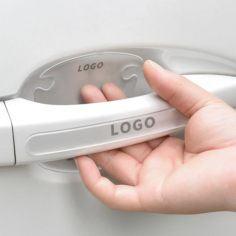 

4/8Pcs Car Sticker Door Handle Bowl Transparent Strip Protector Film For BMW Volkswagen Mazda Toyota Honda Jeep Audi Accessories