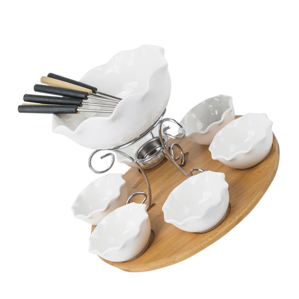 

Набор для нагревания масла, кастрюли для фондю, набор для нагревания сыра, керамическая чаша для варментирования сыров, электрическая серви...