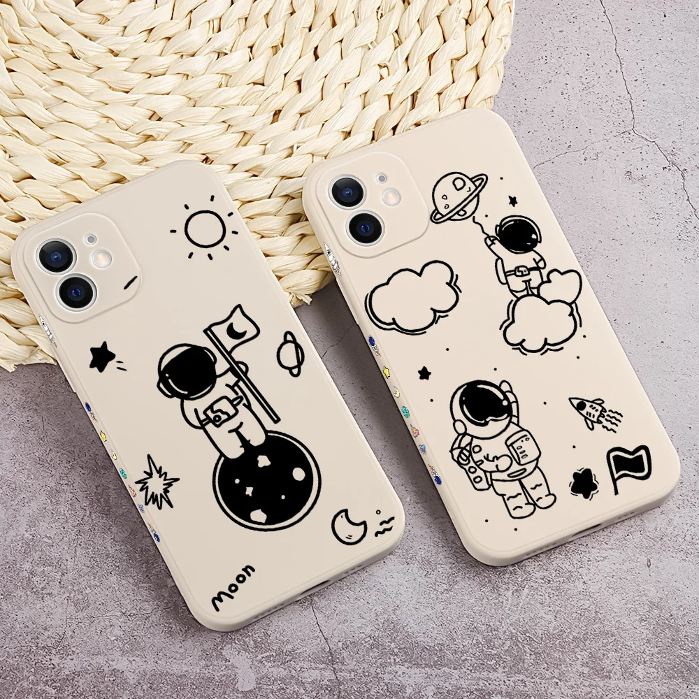 

Cute Astronaut Phone Case For Xiaomi Redmi Note 8 7 Pro 5 Soft Silicone Cover For Xiaomi Redmi 8A Pro 8 7 6A 6 5A 5 Plus 4X 4A