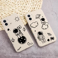 cute astronaut phone case for xiaomi redmi note 8 7 pro 5 soft silicone cover for xiaomi redmi 8a pro 8 7 6a 6 5a 5 plus 4x 4a