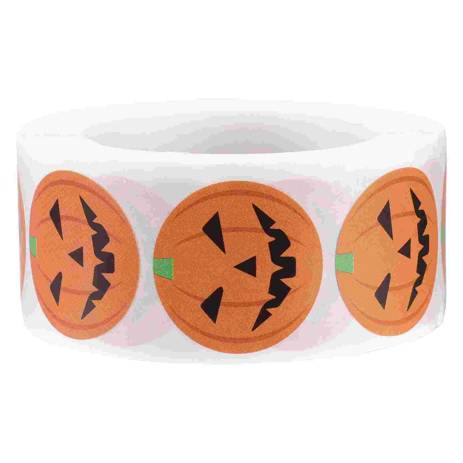

Creative Pumpkin Stickers Adorable Stickers Self Adhesive Paste Decals Gift Packing Sticker for Halloween Party Festival DIY