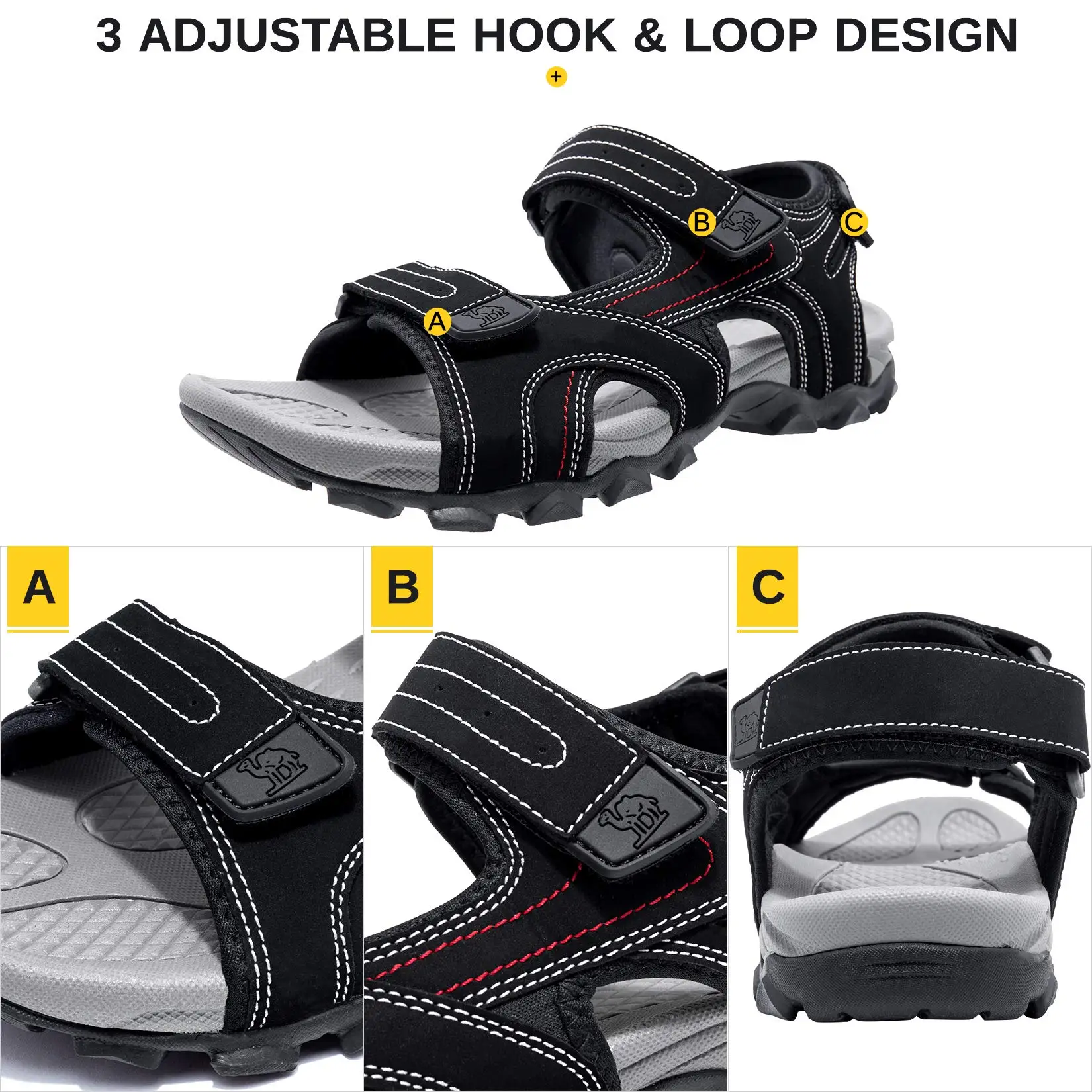 Зручные походные сандалии GOLDEN CAMEL для мужчин водонепроницаемые спортивные