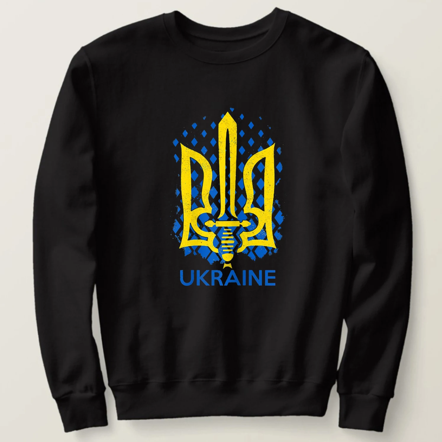 

Пуловер с изображением флага украинского тридана, 100% хлопок