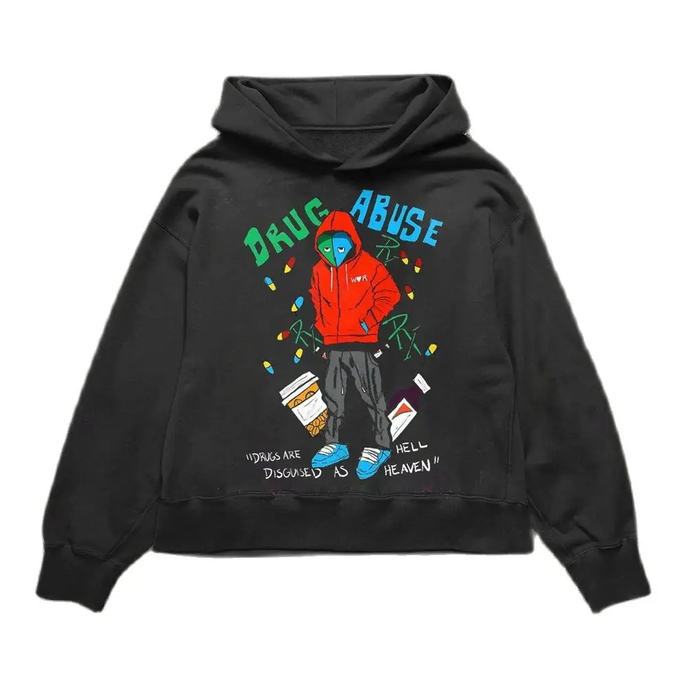 

Толстовка мужская однотонная теплая, модная уличная одежда, повседневный Свободный дышащий пуловер, худи, 13