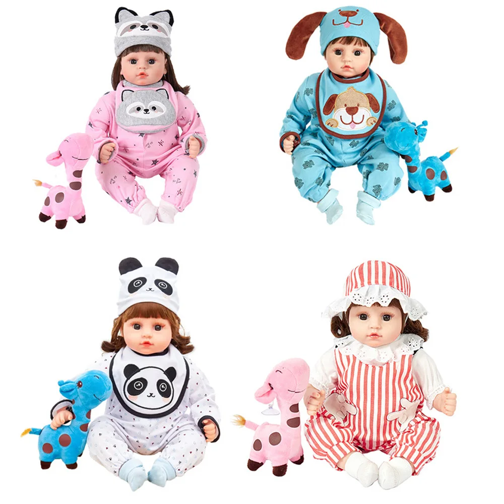 

45CM Baby Reborn Doll Toys For Girls Sleeping Accompany Doll Realistic Lifelike Soft Toddler Bebe Reborn Birthday Present Gifts