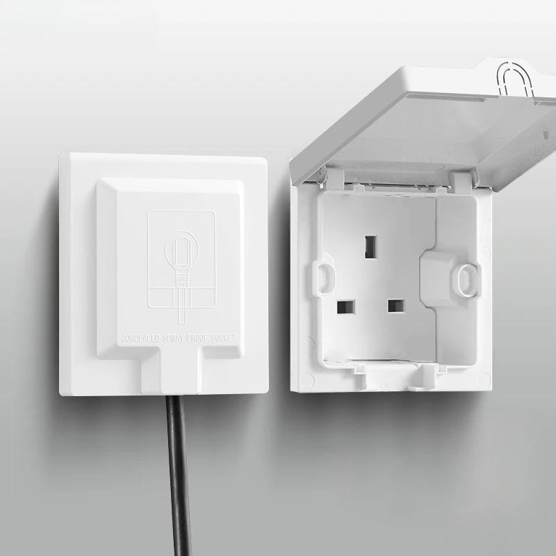 

Вилка Danni UK, встроенная настенная розетка 13А, электрическая розетка со скрытой стеной 220 В, невидимая настенная розетка для холодильника Model 86.