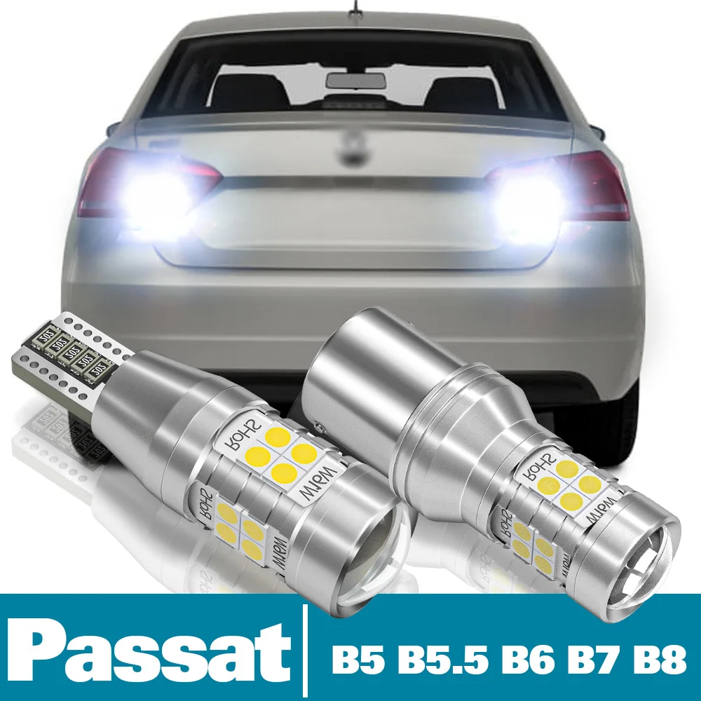2pcs LED Reverse Light For VW Volkswagen Passat B5 B5.5 B6 B7 B8 Accessories 1996-2020 2011 2012 2013 2014 Backup Back up Lamp