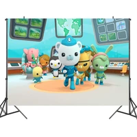 the octonauts photo backdrop ocean baby shower happy birthday cartoon party kids photograph background props banner decoration