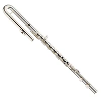 bass flute jbf1000 bass flute all silver plated pointed key arms adjustable crutch