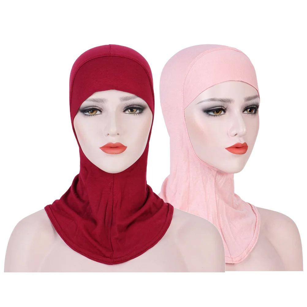 

Hijab Scarf Cover Scarf Turbans Hair Wrap Beanie Caps Chemo for 2pcs