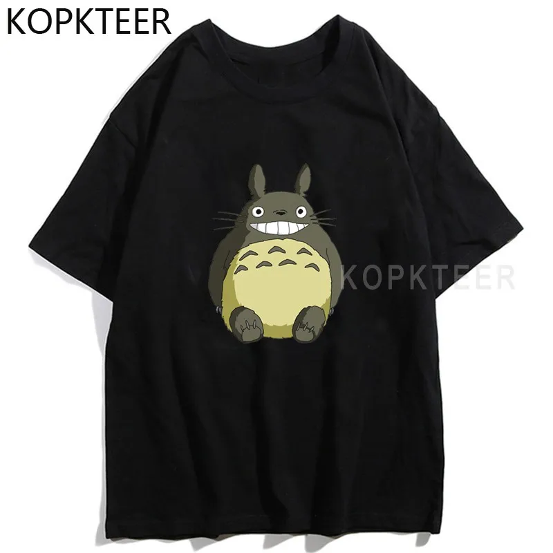 

Футболка мужская с рисунком «Мой сосед студия», Повседневная Милая мультяшная одежда с круглым вырезом в стиле Харадзюку, Тоторо