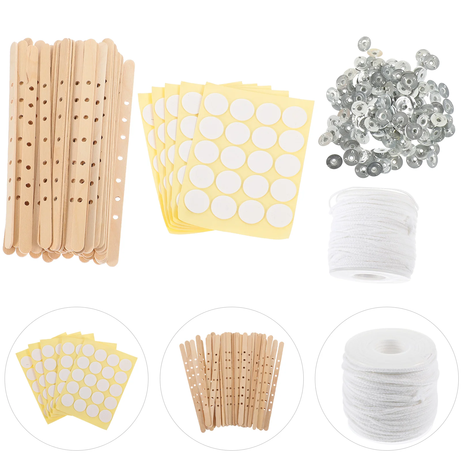 

Wick Sustainers Holders Making Candlestick Tabs Wicks Stickers -making Base Metal Supplies