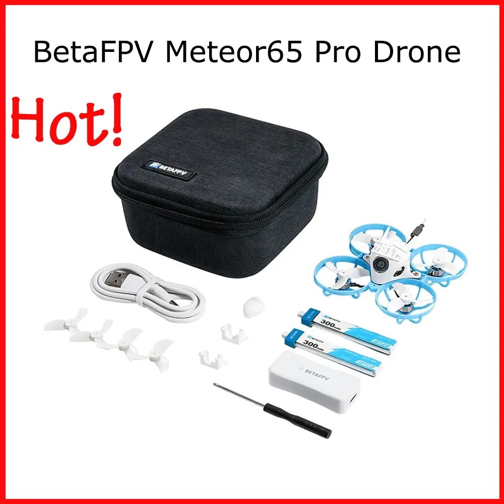 

2022 версия BetaFPV Дрон метеоро65 Pro бесщеточный Квадрокоптер с F4 5A FC/ C03 FPV камерой/BT2.0 300 мАч 1S батарея RC
