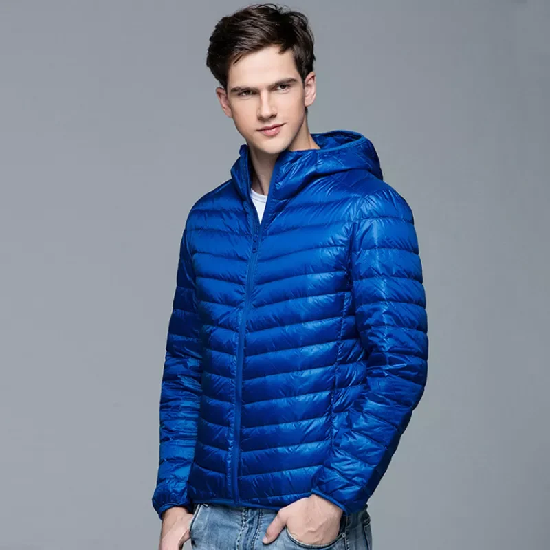New2022 Winter Coat Fashion Hooded White Duck Down Jackets Plus Size Ultralight Down Coat Portable Slim Down Parkas