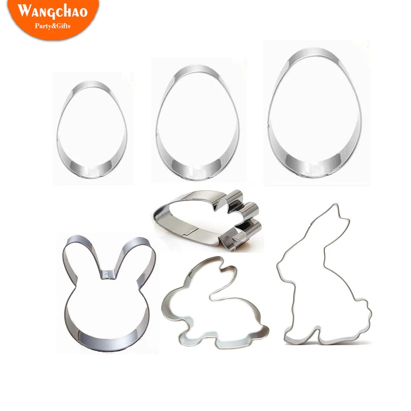 

Форма для яйца кролика, редиса, из нержавеющей стали, 7 форм