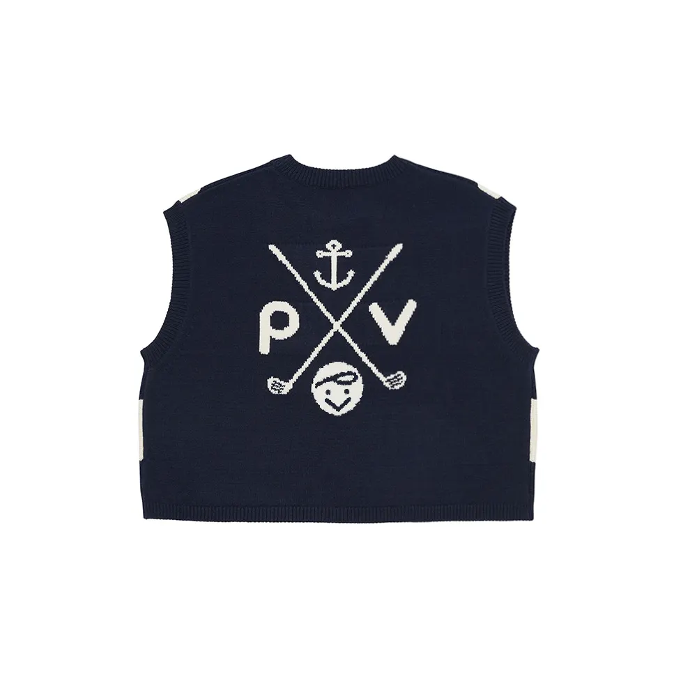 V-Neck Pullover Tops Female Outerwear Women Knitted Sweater Vest 2022 Spring Autumn Short Loose Vintage Sweater Sleeveless