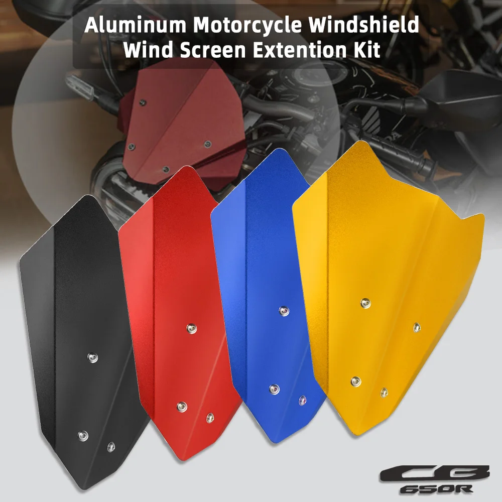 

Motorcycle CNC Front Windscreen Wind Deflector Windshield Upper Cover Kit For HONDA CB650R CB 650R 2018 2019 2020 C B 650 R