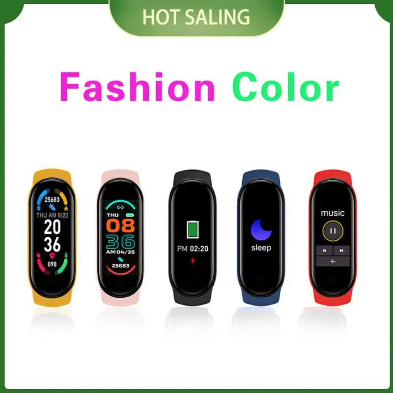 

M6 Smart Bracelet Watch Fitness Tracker Heart Rate Blood Pressure Monitor Color Screen Smart Bracelet For Mobile Phone