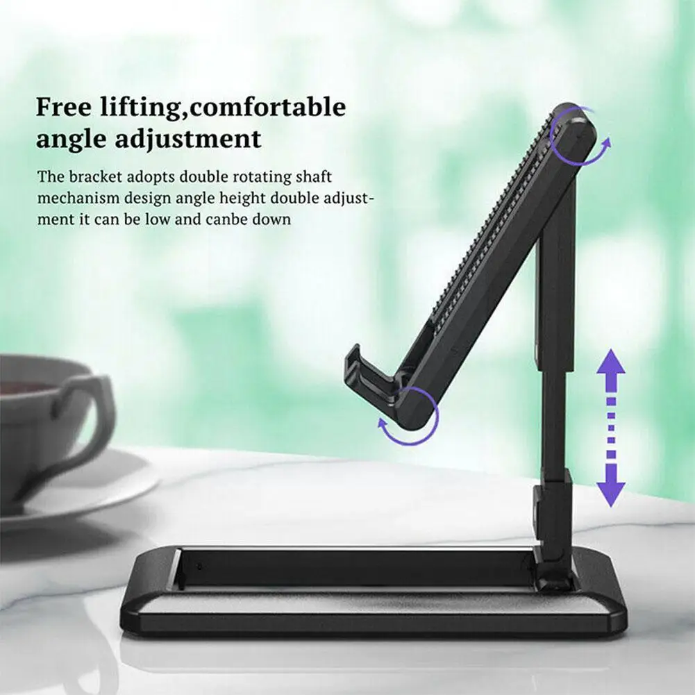 

Foldable Tablet Mobile Phone Desktop Phone Stand For Desk Holder Adjustable Desk Bracket Smartphone Sta C4e5
