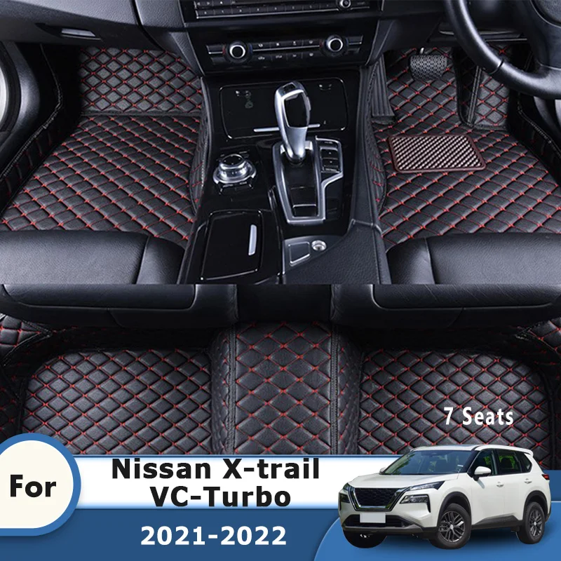 

RHD Car Floor Mats For Nissan X-trail Xtrail VC-Turbo 2022 2021 (7 Seats) Carpets Auto Accessories Automobiles Interior Rugs