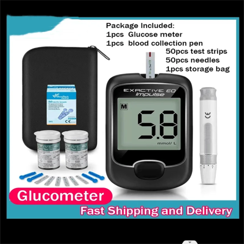 

Blood Glucose Meter Glucometer and Test Strips Needles Sugar Monitor Diabetes Tester Household Health Monitors Diabetes Accessor