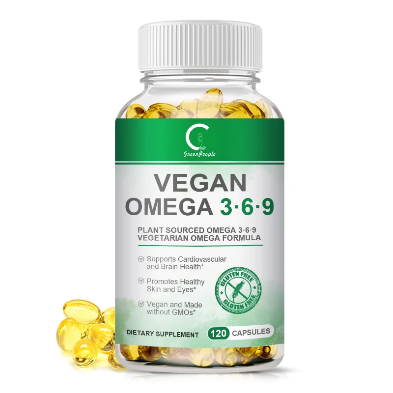 

GPGP GreenPeople Organic Algae oil Anti-aging Omega 3-6-9 Vegan and Vegetarian Omeg Brain Care Halal food for elderly people