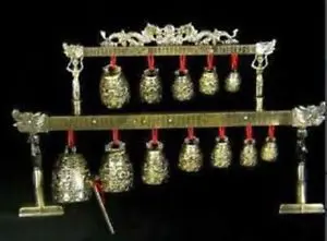 

38*23cm Height old handwork Brass bells Chinese Tibet dragon glockenspiel copper craft tools wedding Decoration Brass