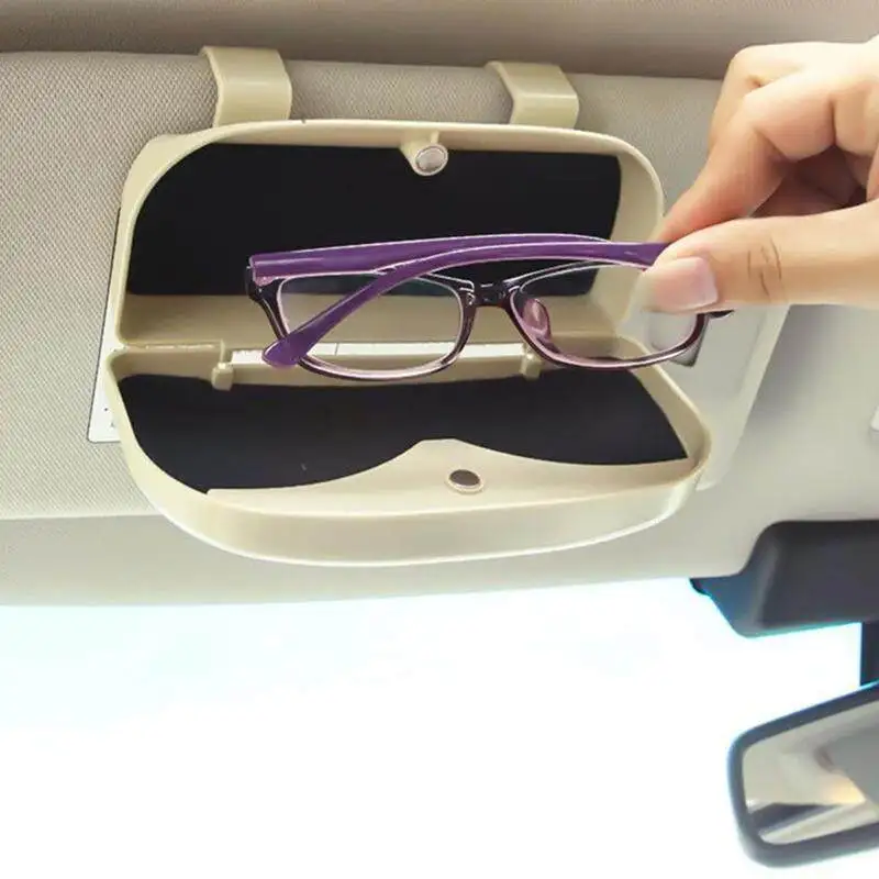 

Glasses Holder Magnetic Car Sun Visor Glasses Case Organizer Glasses Storage Box Holder Visor Sunshade Car Holder For Glasses
