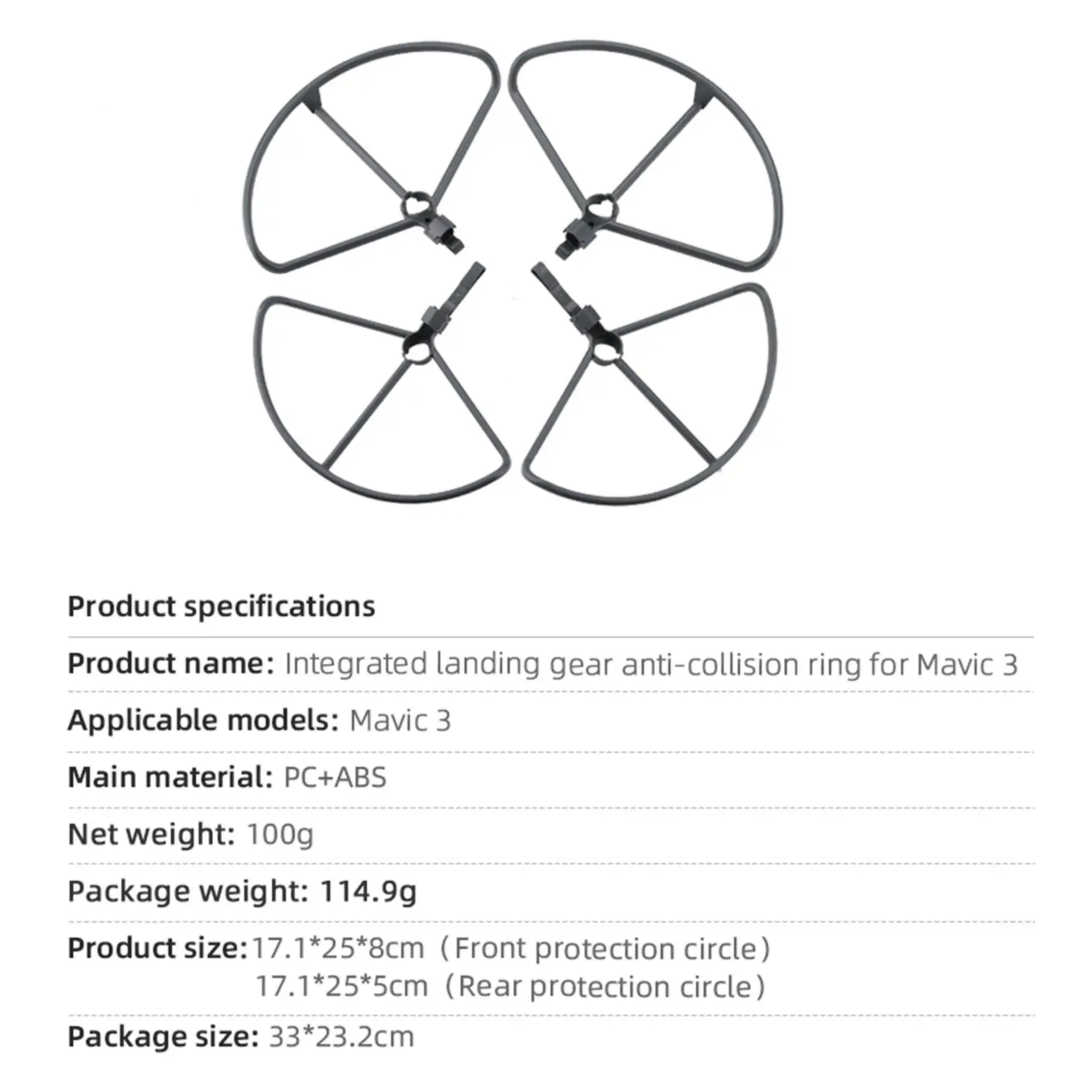 

Propeller Guard Safety Accessory Extension Legs Landing Gear for DJI Mavic 3