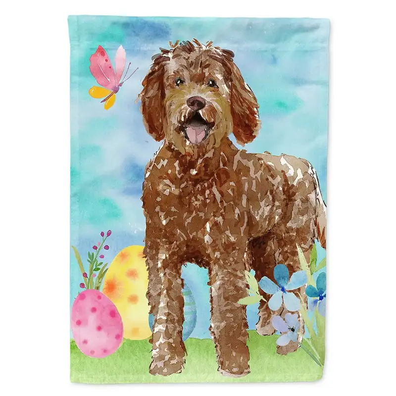 

Treasures CK1911CHF Easter Eggs Labradoodle Flag Canvas House Size , Large, multicolor