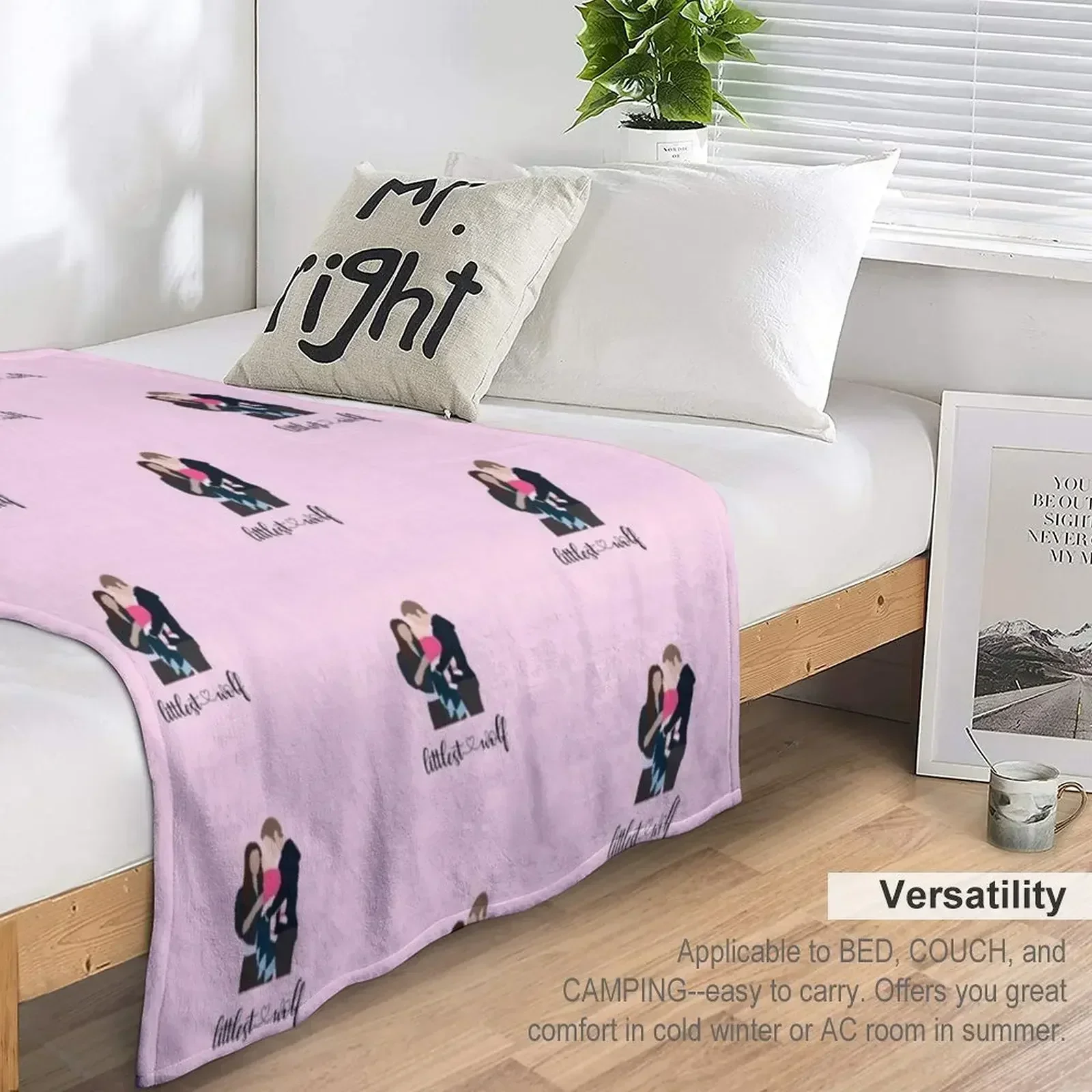 Одеяло Klaus hayley and hope Littlest Wolf одеяло Polar очень большое из фланелевой ткани