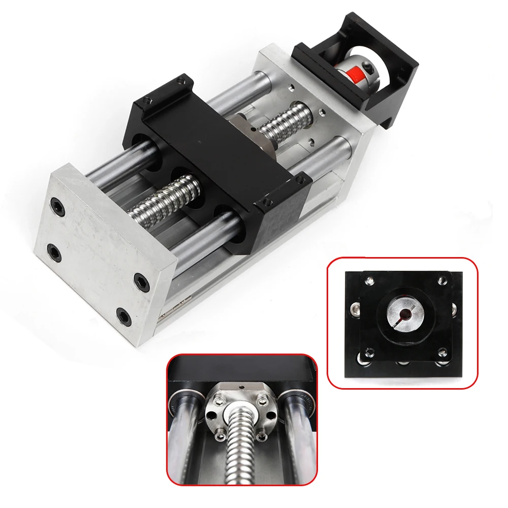 

4in/100mm Manual Sliding Table SFU1605 Ball Screw Linear Stage CNC Slide Stroke