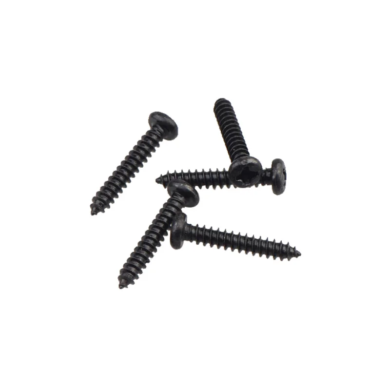Винты самонарезающие черные из углеродистой стали 500 шт. | Строительство и ремонт